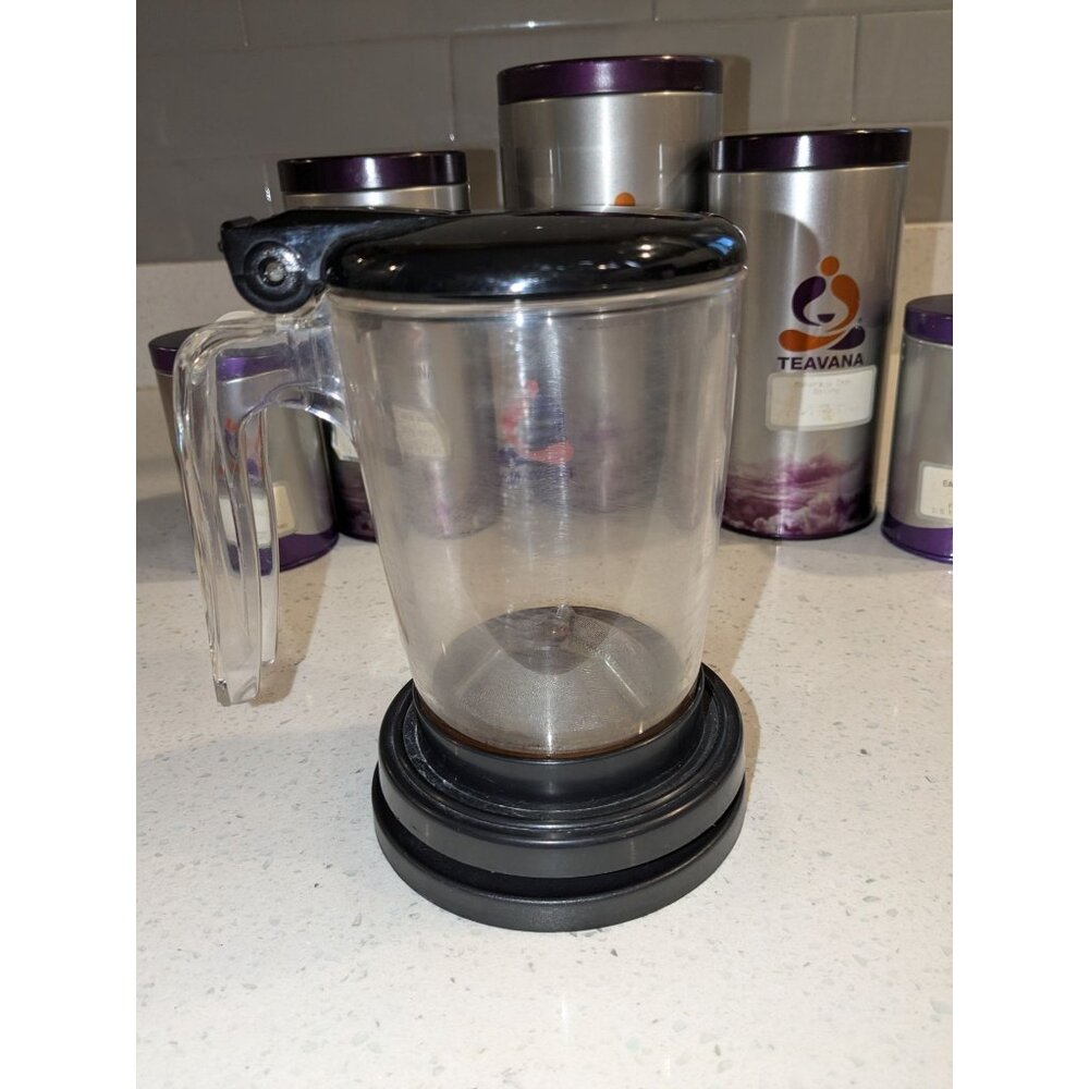 Teavana Loose-Leaf Tea Canisters 16 Oz Perfect tea Maker Airtight Storage 4 teas - Picture 6 of 16